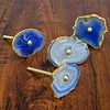 Swirled Agate Cabinet Door Knob, Stone Dresser Drawer Pulls