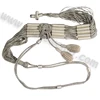 Manufacturers of Army Navy Air force or ceremonial use Silver and Black Sash made in Mylar with two Sword knots