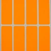 Neon Orange rectangular labels 3 inch x 1 inch color coded stickers 76mm x 25mm for name tags