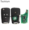 Hot selling 3+1 button car llaves para auto transponder remote key with 315mhz ID46 for Chevrolet