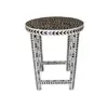 Indian Luxury Bone Inlay Furniture Coffee Table & Side Table Modern Antique Handmade Round Side Table