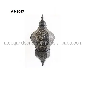 Black Antique Large Moroccan Styled Lantern cheap and high quality light led lantern decorative lights antique metal candle lant