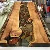 River Epoxy Dining Table with Clear Epoxy