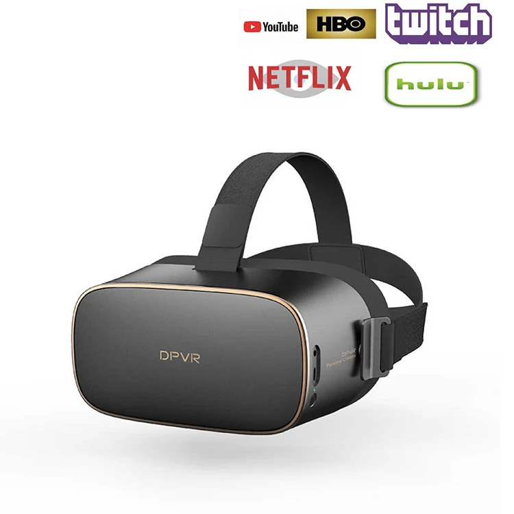 
DPVR P1 VR Glasses Helmet Virtual Reality Headset Stereo IMAX Personal Cinema with Android 7.1 Wifi 2.5K Fast-LCD HD Screen 
