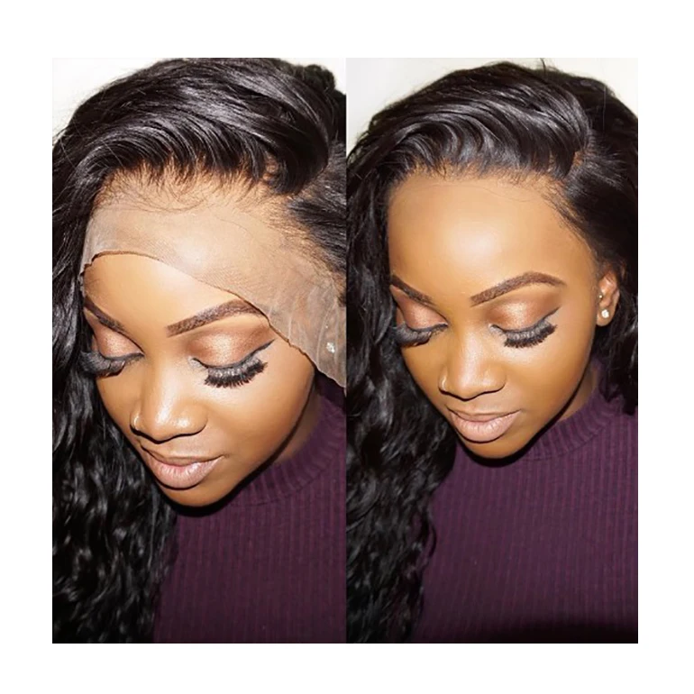

Transparent extension virgin cuticle aligned brazilian hair ear to ear brazilian virgin fine wigs swiss HD film lace frontal, Natural color