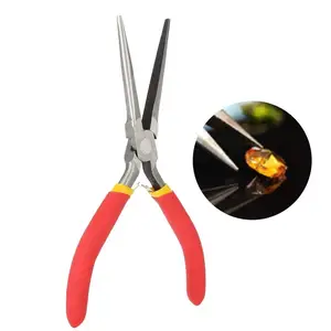 Long Nose Pliers Professional Repair Tool Jewelry Make Making Hand Craft Flat Nose Plier Steel