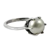 Freshwater pearl prong style splendid ring 925 sterling solid silver jewelry gemstone rings wholesale