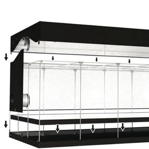 OUTLETS!  Size 6x3x2m 600D mylar brand indoor grow tent in stock