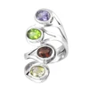 Rings 925 sterling silver Amethyst citrine peridot garnet rings wholesaler jewelry exporters