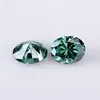 Loose Green Color Oval Shape Moissanite VVS1 Grade , Brilliant Cut Moissanite loose stone. Real Moissanite.