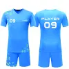 Custom dry fit soccer uniform - polyester interlock sublimation soccer jersey - wholesale men football jersey uniform set