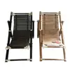 sun lounger wood bamboo with fold-able beach chair, best usage for swimming pool, beach, sea-shore used with thatch umbrella