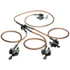 Four 4 Way Flat Face Clamp Temporary Grounding Set Earth Temporary Rod