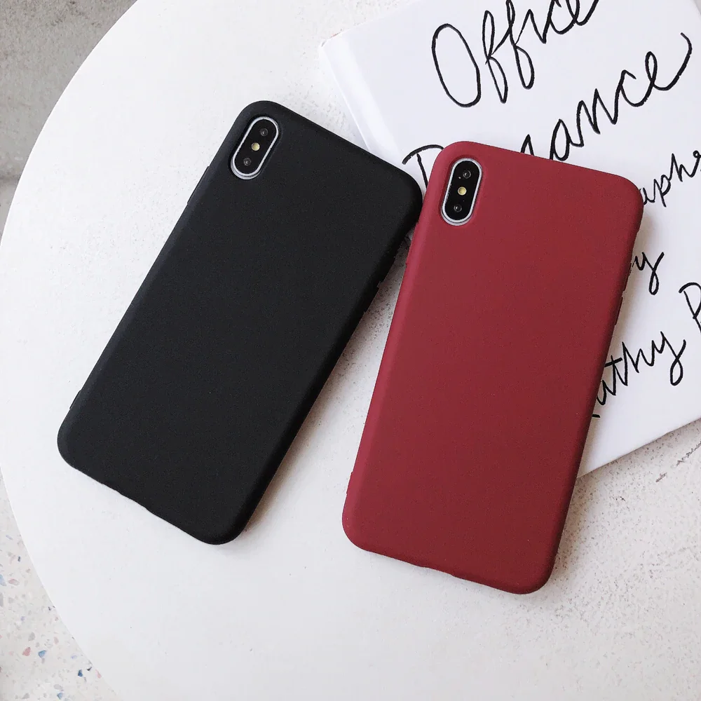 Trendy Cute Candy Colors Silicon Phone Case for iPhone X