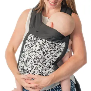 Image of Mei Tai Baby Carrier - Black Flower