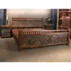 Indian Vintage and Antique Royal Premium Carved Solid Wood Rajasthani Bed