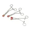 Stainless Steel Young Tongue Holding Forceps 6.5" with Soft Rubber Jaws Surgical Dental Instruments
