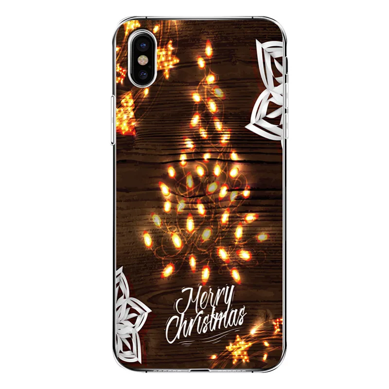 
Christmas tree Gift Socks pattern Soft TPU Mobile Phone Case For iPhone XS XR 