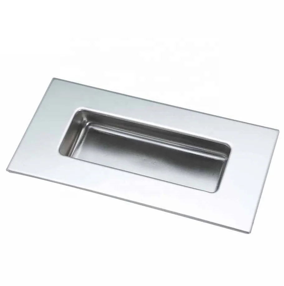 polished finish 120x40mm Square Edge Stainless steel Flush pull,handles