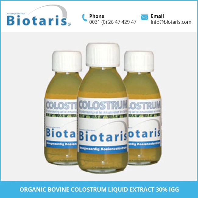 
Large Supply of Organic Bovine Liquid Colostrum Extract 30% IgG from Leading Dealer 