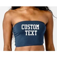 

Custom Women Plain Tube Tops Wholesale Cheap Blank Crop Tops