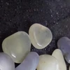 agate pebbles stone / white natural onyx super polished stone