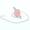 rose quartz ball pendulum for sale wholesale rose quartz stone pendulums for dowsing gemstone pendulums metaphysical new age