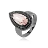 large cheap stone black rings jewelry