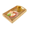 2019 latest wooden serving bamboo tea tray luxury on table food tray