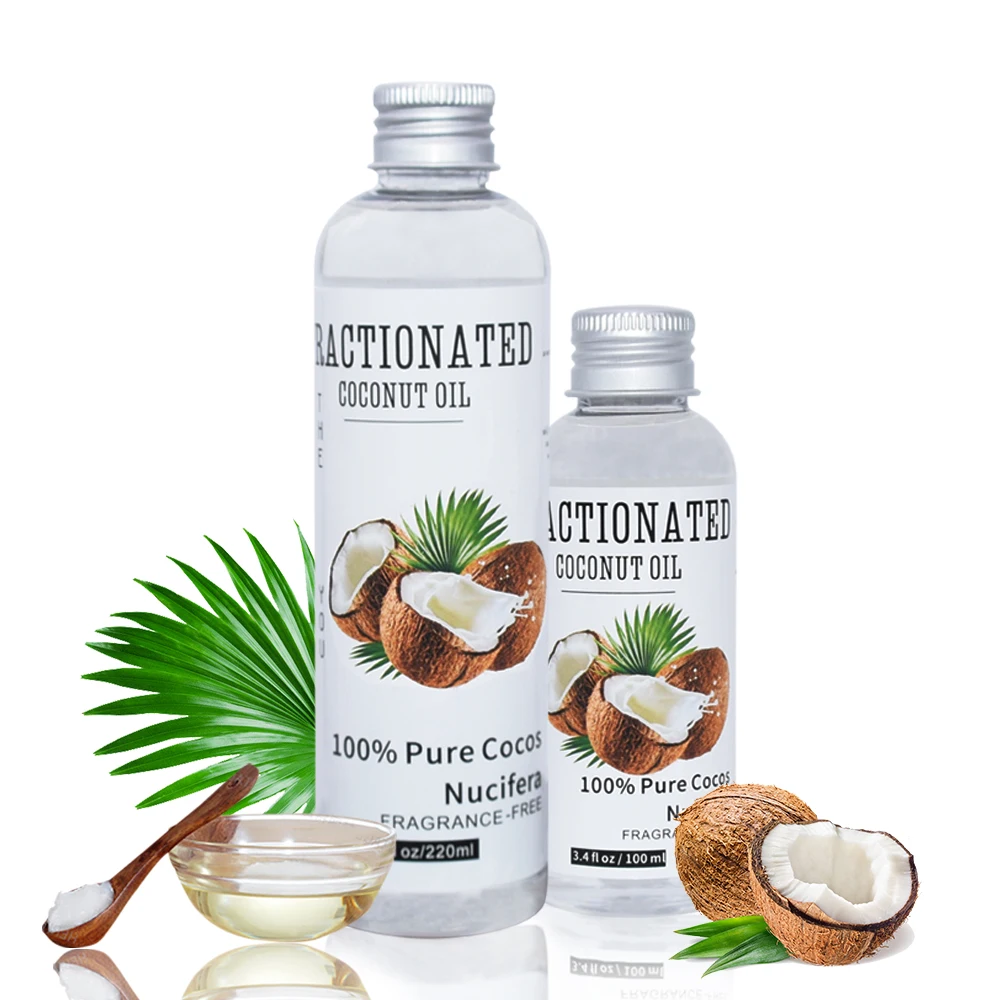 

Skin and Hair Care 100% Pure Natural Fractionated Coconut Oil, Colorless