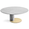 Carrara white marble indoor table western style marble coffee table solid surface table top