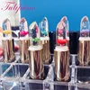 Tulipano wholesale crystal tube clear mood lipstick contain flower