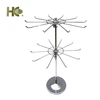 Adjustable 2 tiers metal hook display stand