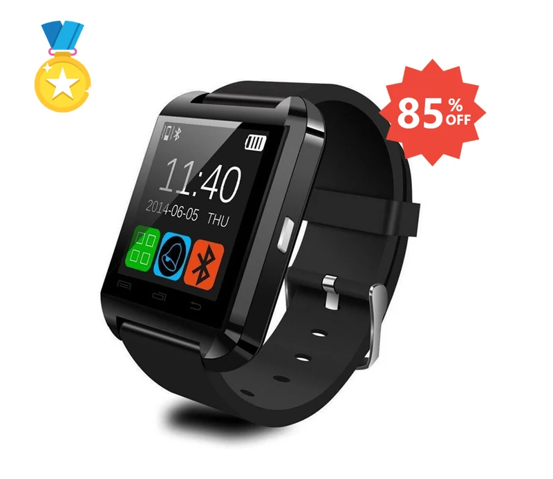 Bluetooth Smart Watch U8 WristWatch for Samsung HTC Huawei xiaomi LG htc meizu honor meizu one plus lg sony oppo android phone