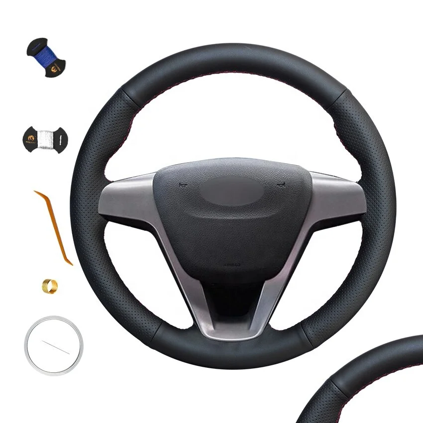 

For Lada Vesta 2015-2017 Car Accessories Shop Interior Design Custom the Steering Wheel Covers