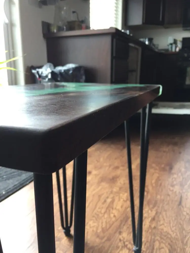 
Live Edge Epoxy Resin Indian design Wooden Side Table 