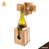 Fun Party Items Wooden Brain Wine Bottle Puzzle for Adults