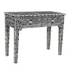 Bone inlay console Table