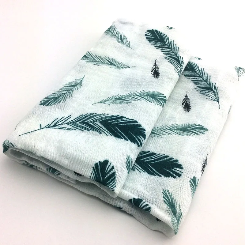 green swaddle blanket
