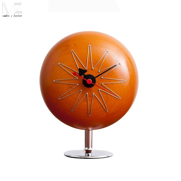 

Classic funny unique design George pill desk clock wood clock, Picture