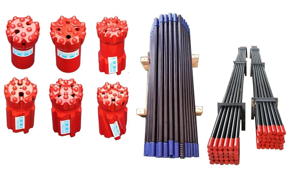 
Tungsten Carbide Threaded R25 /R28/R32/T38/T45/T51/ST58 /GT60 Button Rock Drill Bits 