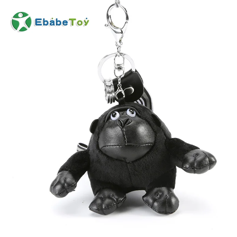 
OEM Custom toys keychain monkey keyrings plush toy bag hanging toy Gorilla stuffed soft monkey keychain 