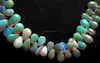 AAA Quality Natural Ethiopian Opal Pear Plain Briollette Loose Beads Strands