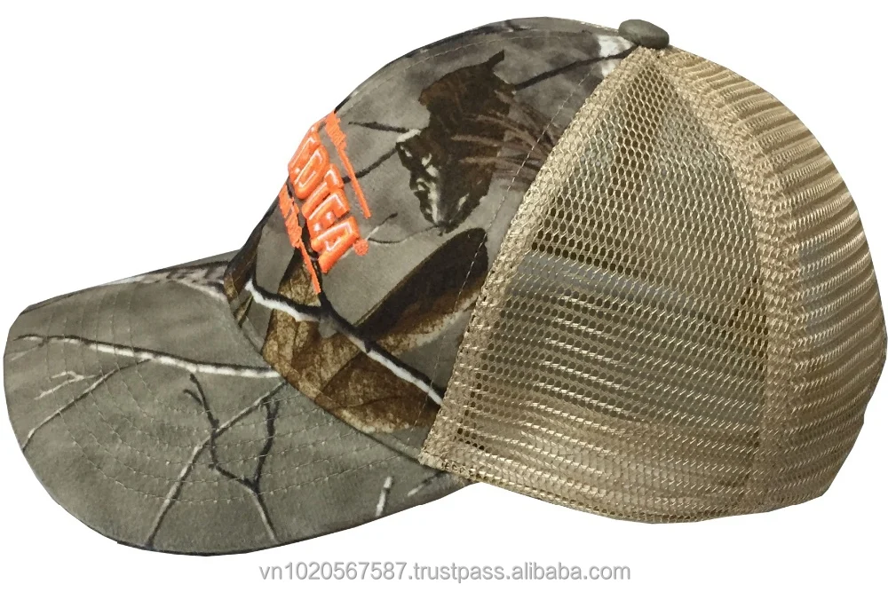 
Camo Cotton & Mesh Cap 