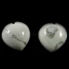 Hot sale ! 2 pcs Howlite Jasper 16.3 cts Heart Cab 12x12mm semi precious stones for jewelry IG2558