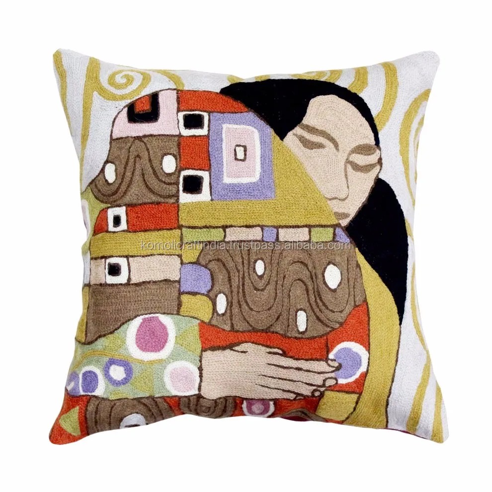 抱きしめる抱擁ピカソ手刺繍ソファ高級クッションカバー装飾 Buy クッションカバー装飾 刺繍クッションカバー ソファクッションカバー Product On Alibaba Com