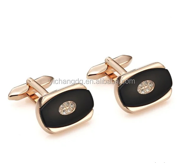 Stunning Cubic Zirconia Stainless Steel Bronze Galaxy Mens Cufflinks.png