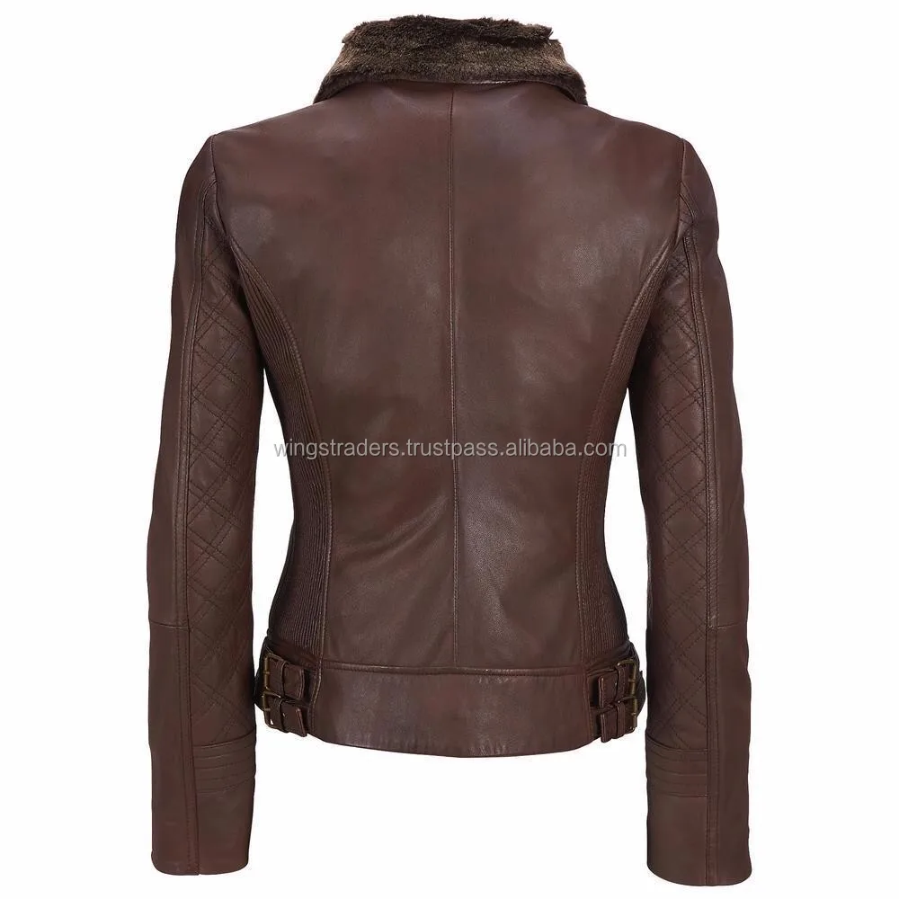 Pakistani Manufacturer Leather Women Brown Jacket Buy Women Pure