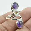 Well crafted 925 Sterling Silver Natural Amethyst Gemstone Ring