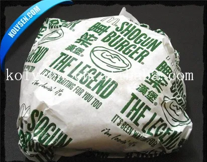 Fast food grease proof packing paper